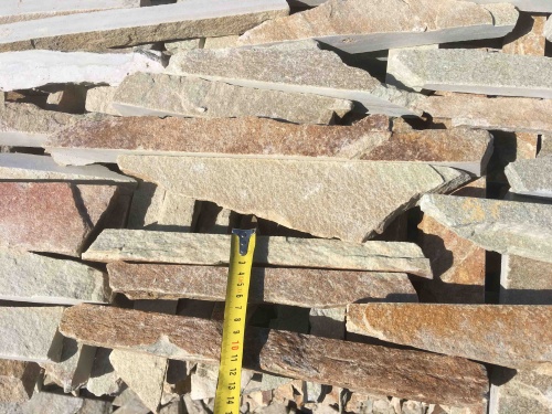 Горбушка златолит золотистый для облицовки купить в Пскове