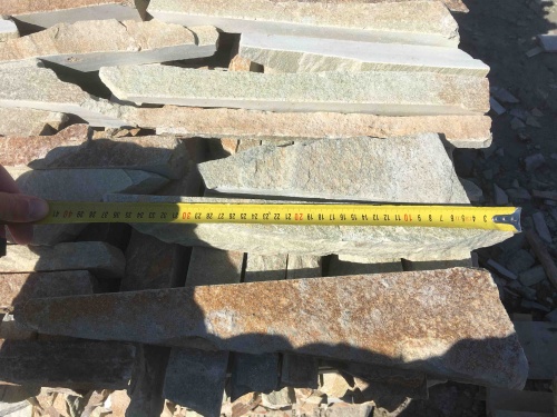 Горбушка златолит золотистый для облицовки купить в Пскове