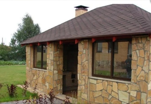 Плитняк златолит жёлтый золотистый для фасада 1,5-3см купить в Пскове