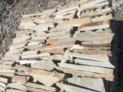 Горбушка златолит золотистый для облицовки купить в Пскове