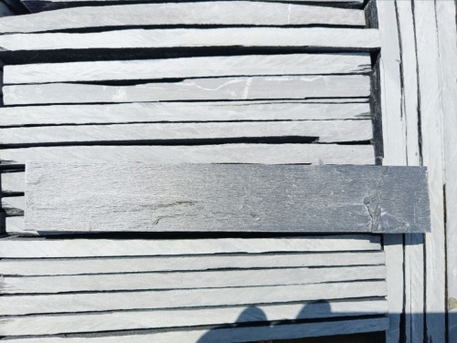 Плитка чёрная из натурального камня фасадная 30 см * 5 см, толщина 7 мм -30 мм купить в Пскове